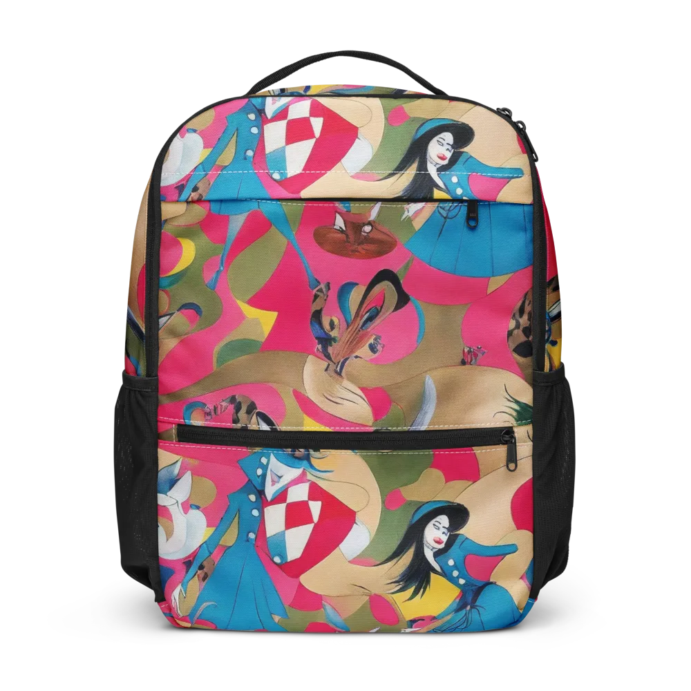 Carousel Couture on Utility Backpack — Front