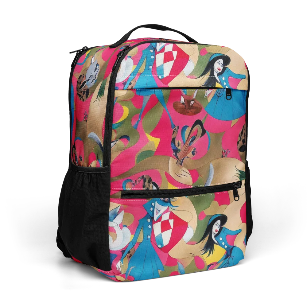 Carousel Couture on Utility Backpack — Right Front