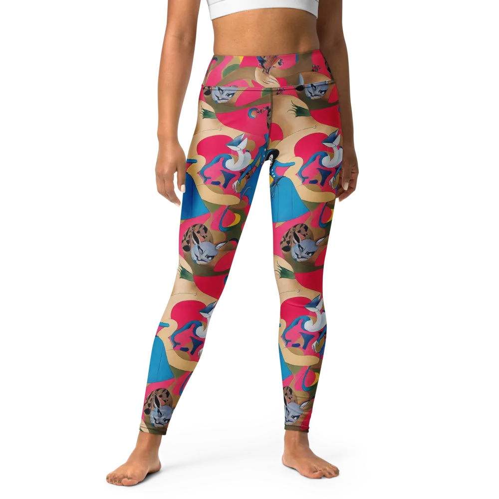 Carousel Couture on Yoga Leggings — Front