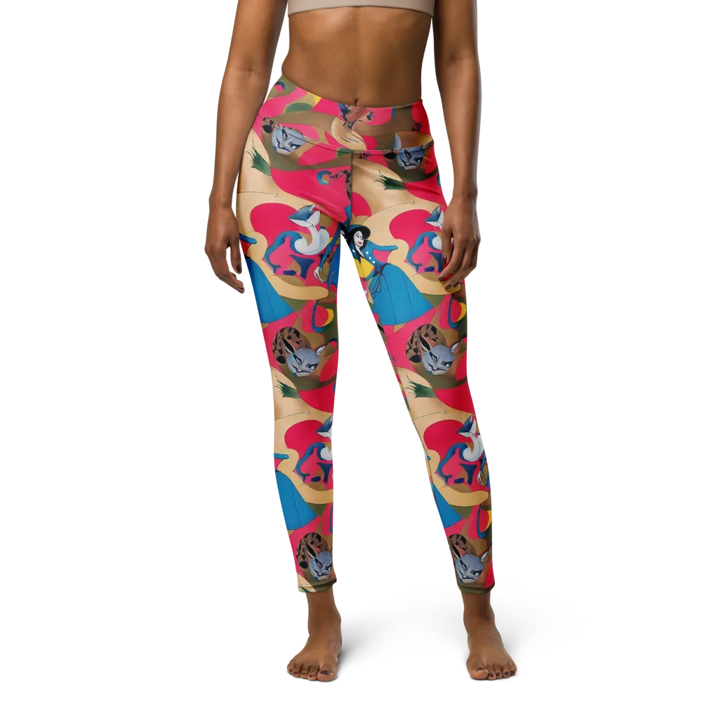 Carousel Couture on Yoga Leggings — Front
