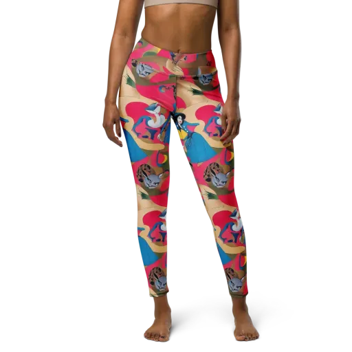 Carousel Couture on a Yoga Leggings