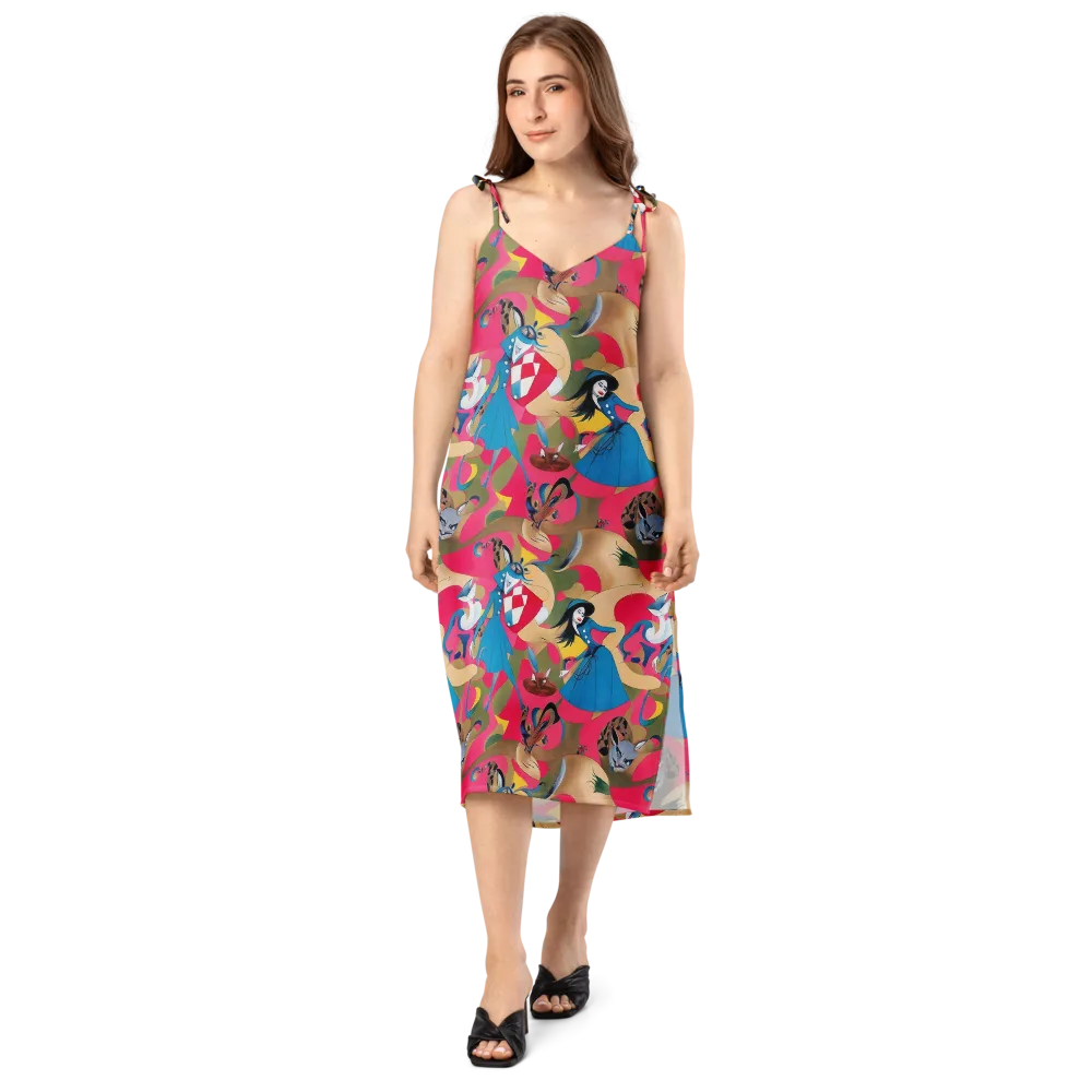 Carousel Couture on Slip Dress — Front
