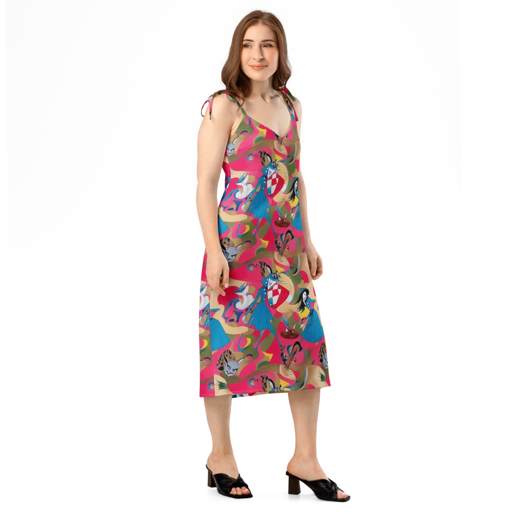 Carousel Couture on Slip Dress — Right Front