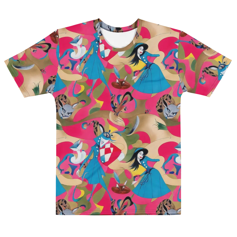 Carousel Couture on Men's Cotton Crew Neck T-Shirt — Front