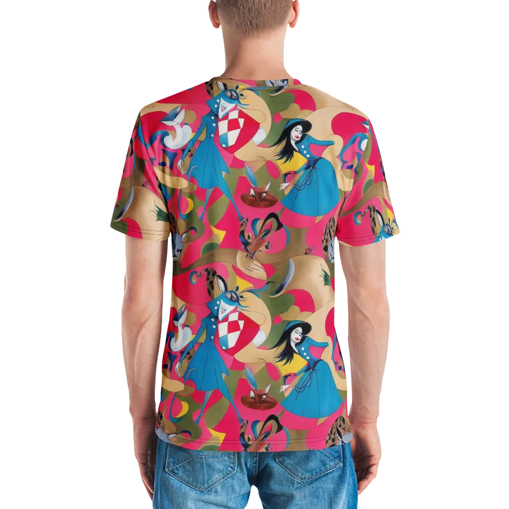 Carousel Couture on Men's Crew Neck T-Shirt — Back