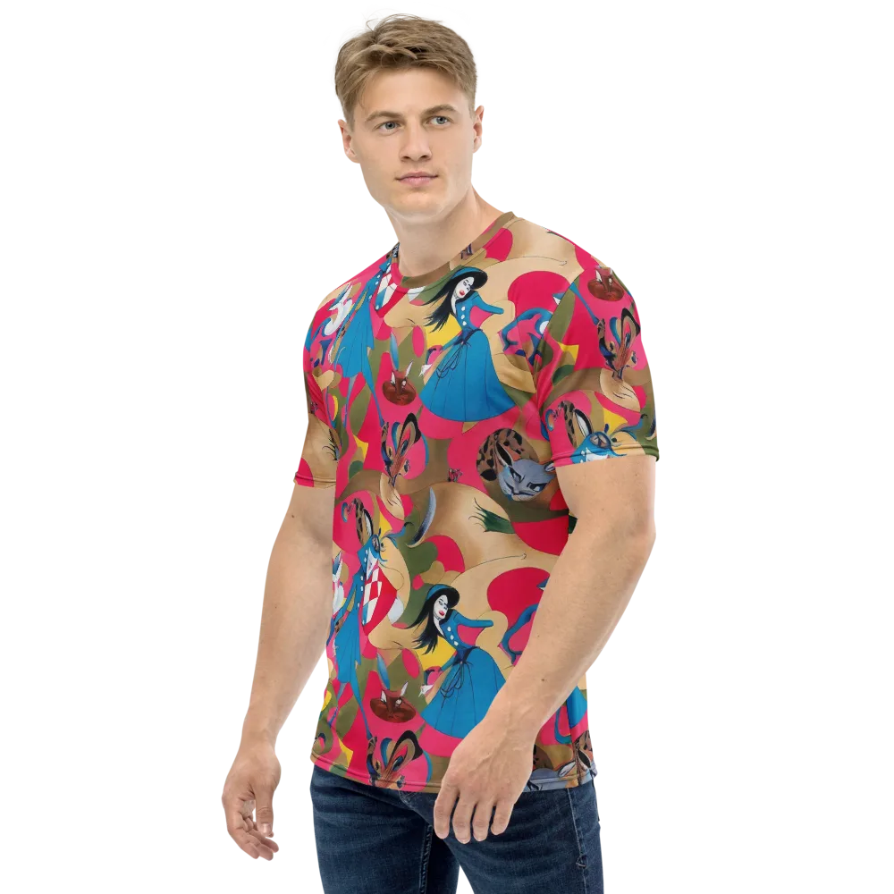 Carousel Couture on Men's Crew Neck T-Shirt — Left
