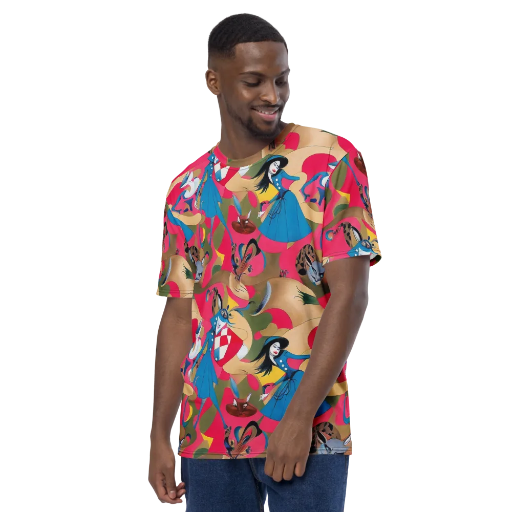 Carousel Couture on Men's Crew Neck T-Shirt — Left