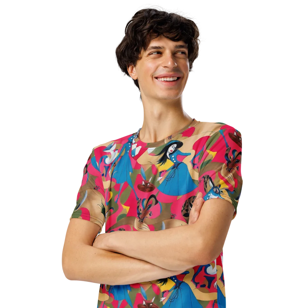 Carousel Couture on Men's Crew Neck T-Shirt — Left Front