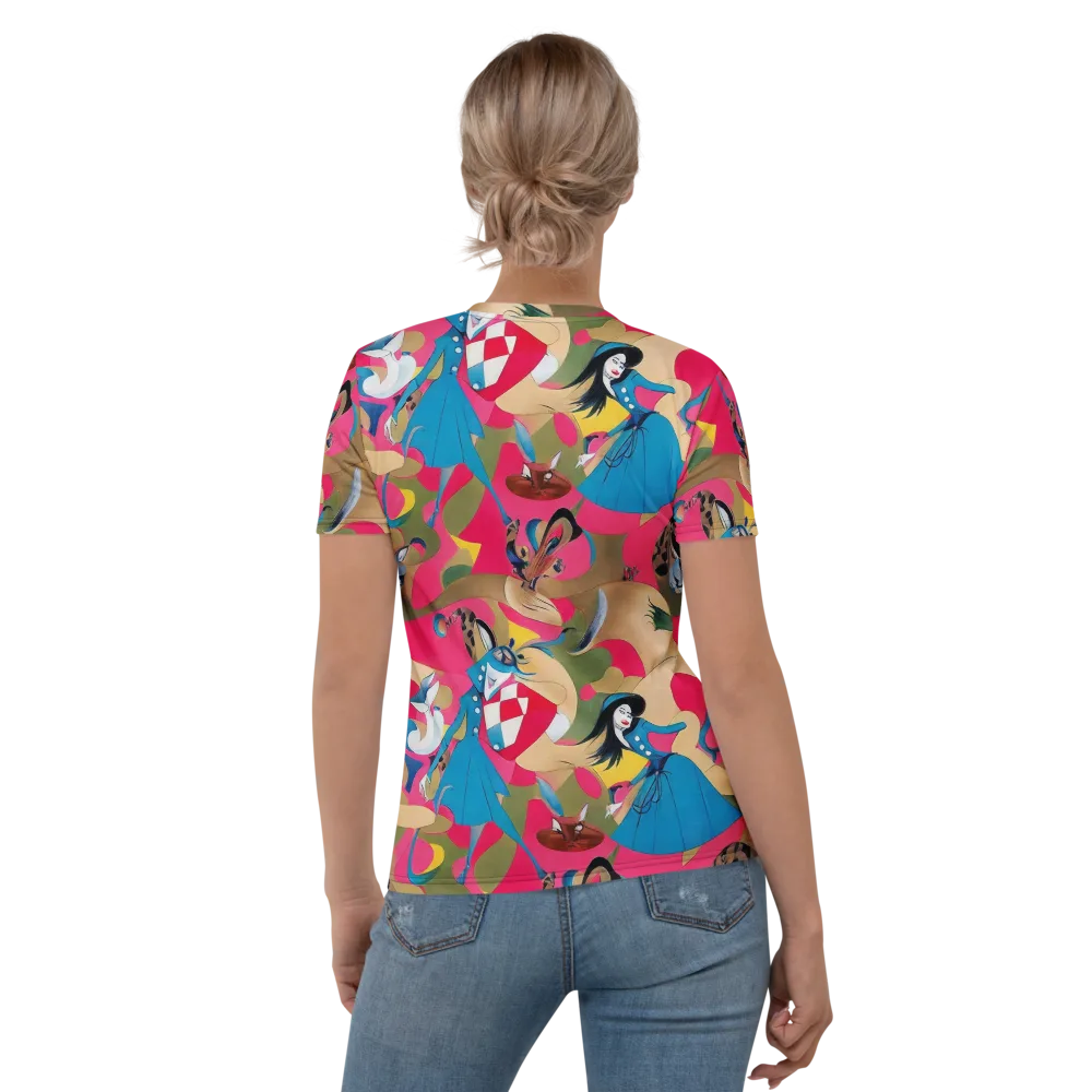 Carousel Couture on Women's Crew Neck T-Shirt — Back