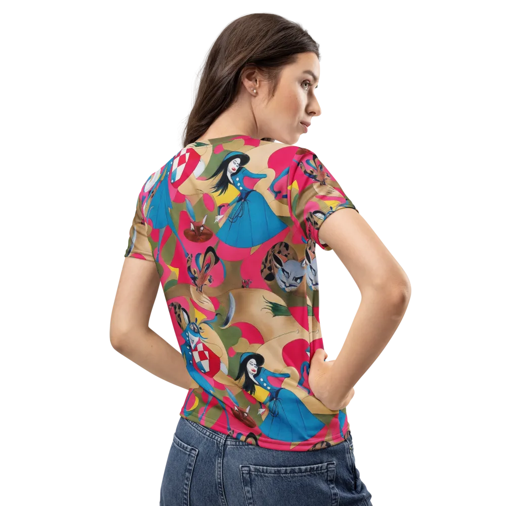 Carousel Couture on Women's Crew Neck T-Shirt — Back