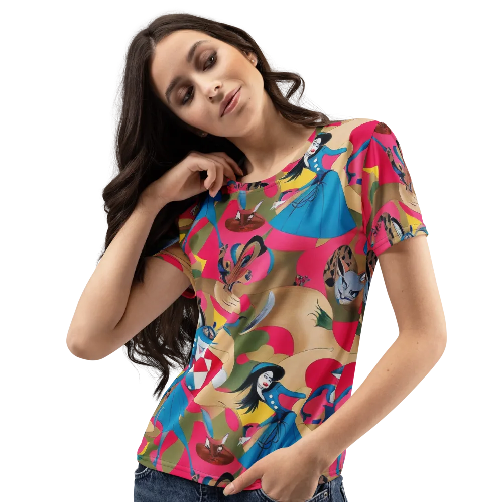 Carousel Couture on Women's Crew Neck T-Shirt — Left Front