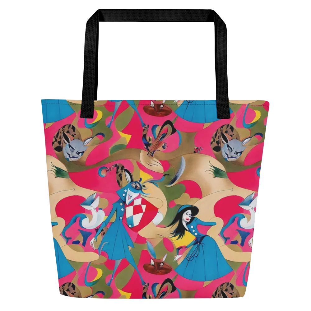 Carousel Couture on Large Tote Bag W/ Pocket — Front