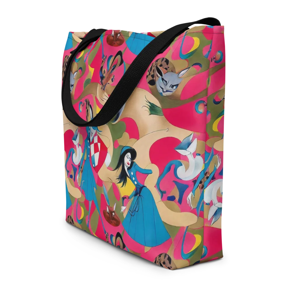 Carousel Couture on Large Tote Bag W/ Pocket — Front