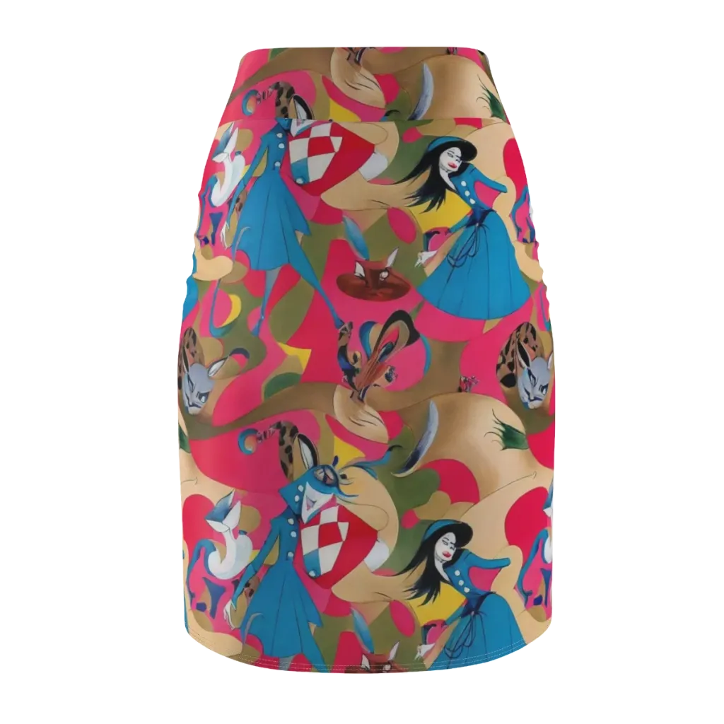 Carousel Couture on Pencil Skirt — Back