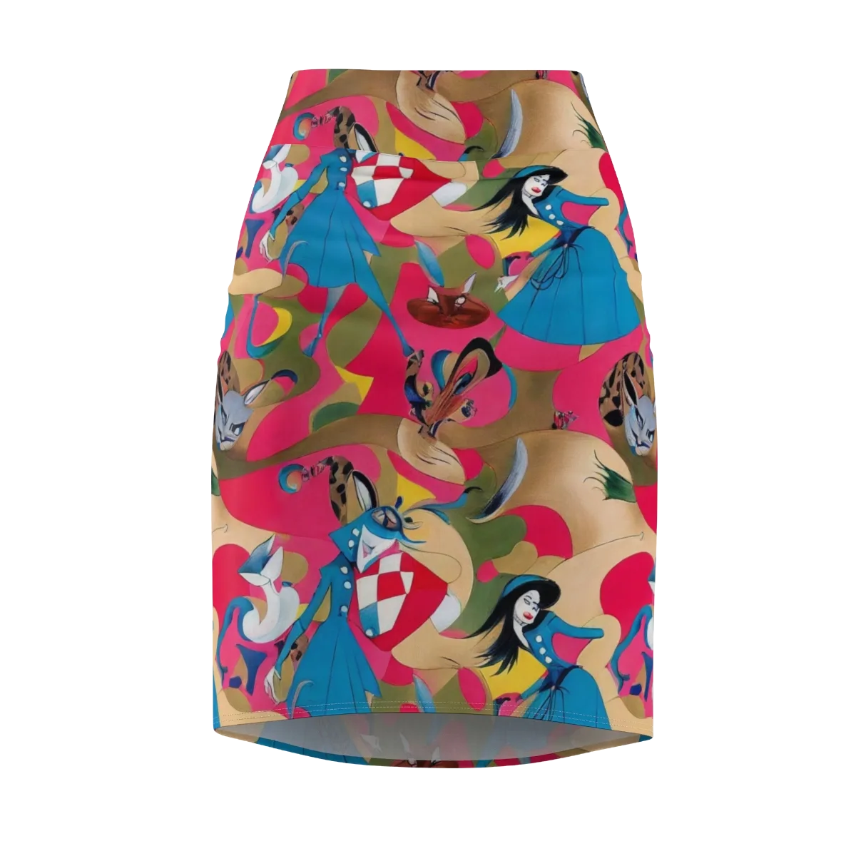 Carousel Couture on Pencil Skirt — Front