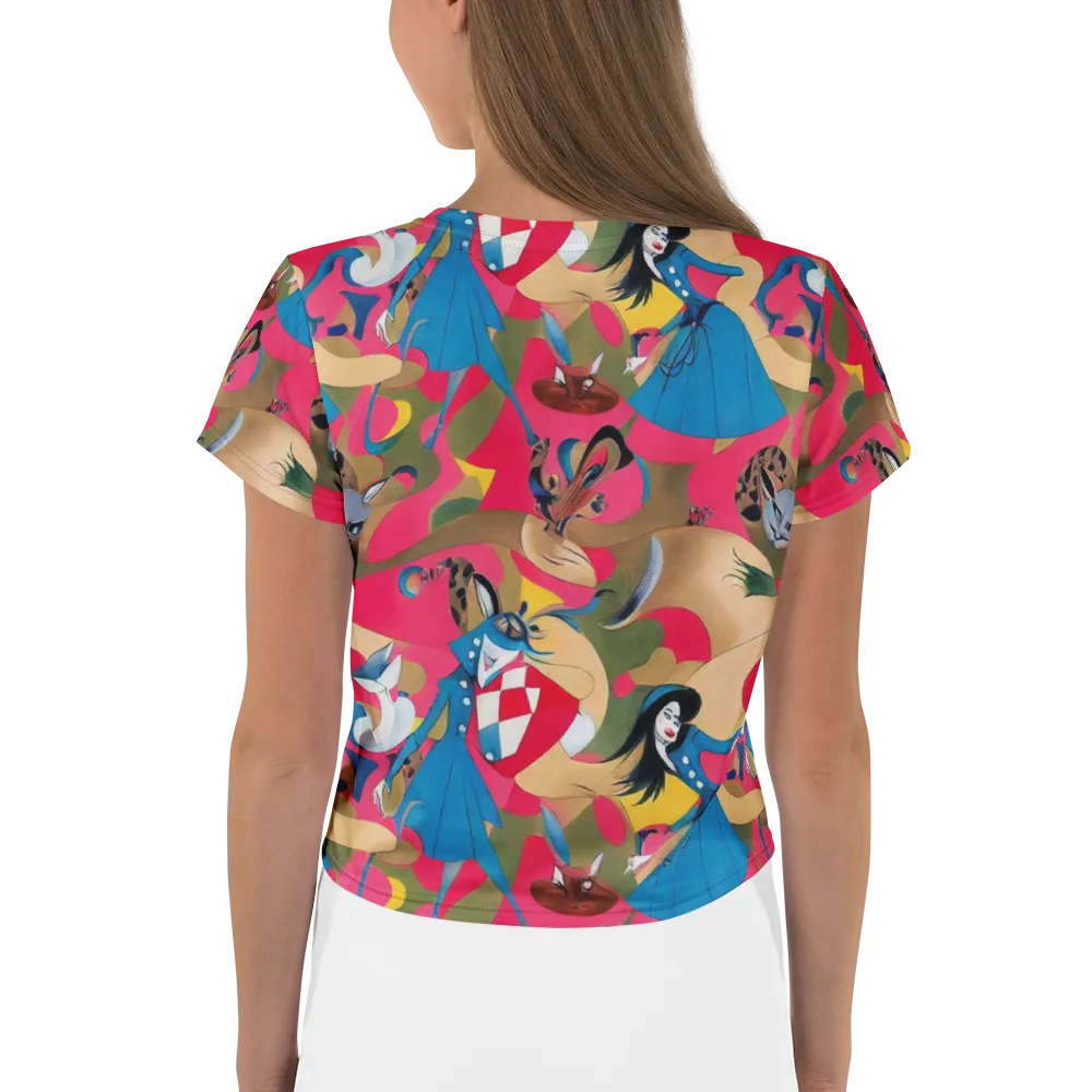 Carousel Couture on Crop Tee — Back