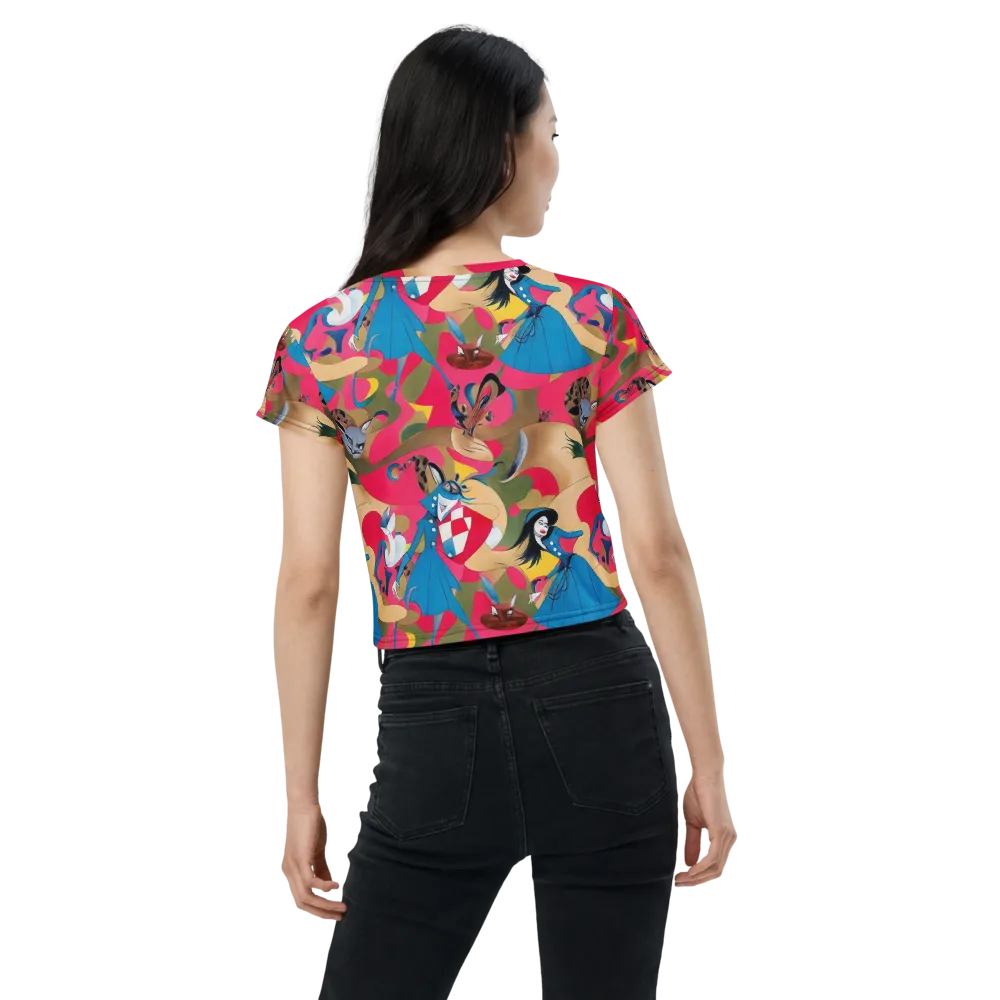Carousel Couture on Crop Tee — Back