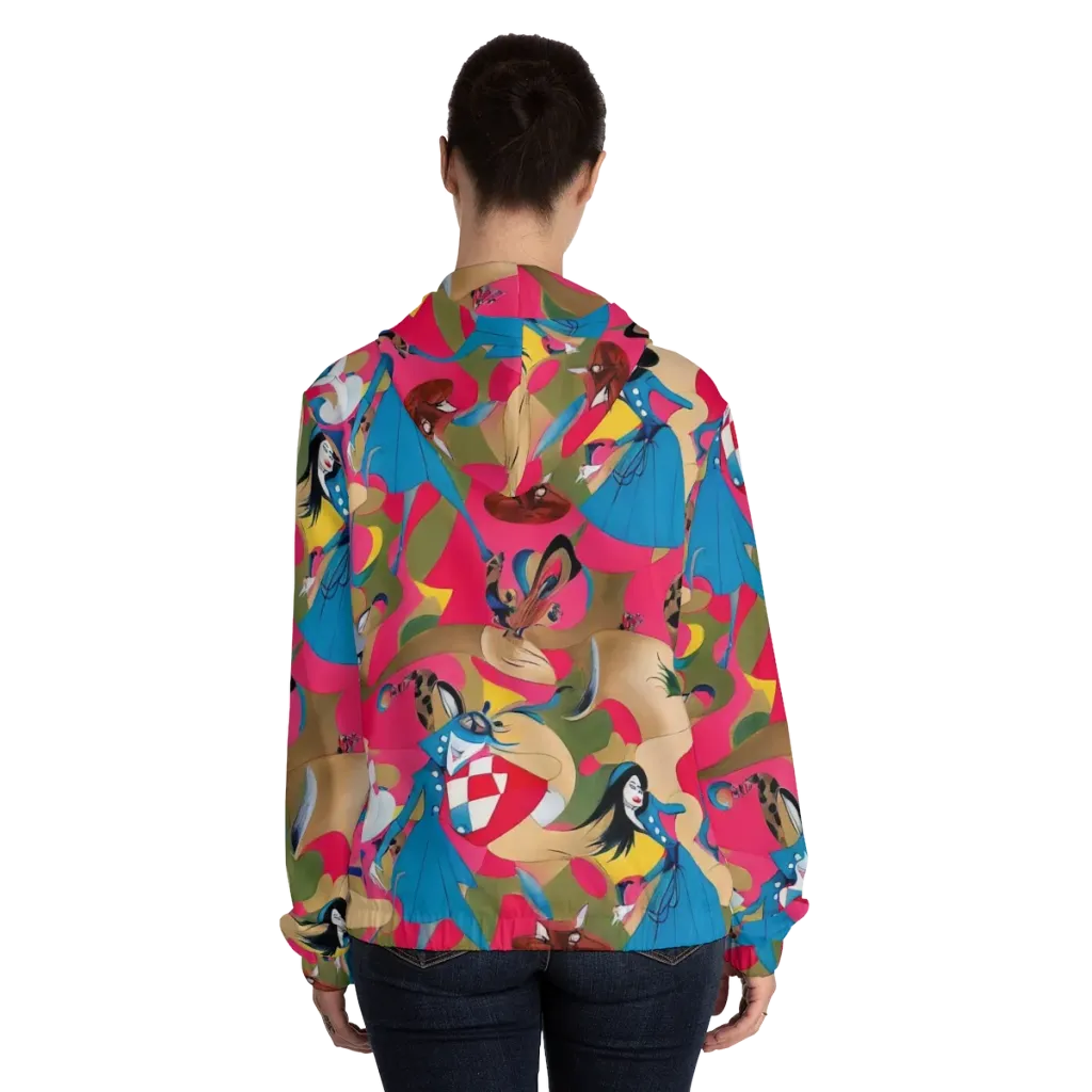 Carousel Couture on Women's Full-Zip Hoodie — Back On Person