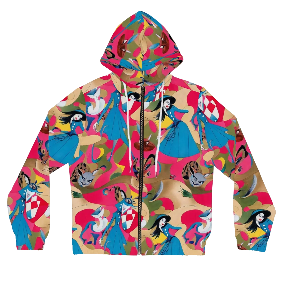 Carousel Couture on Women's Full-Zip Hoodie — Front
