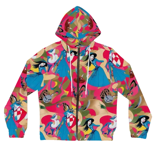 Carousel Couture on a Women's Full-Zip Hoodie