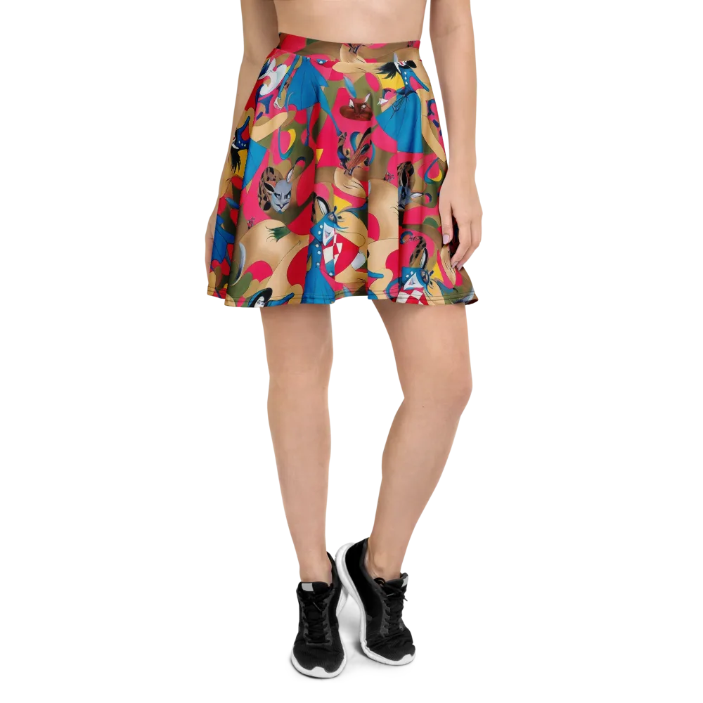 Carousel Couture on Skater Skirt — Front