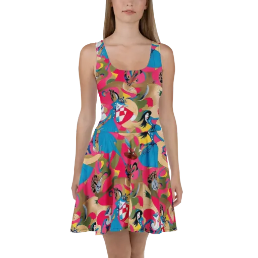 Carousel Couture on a Skater Dress