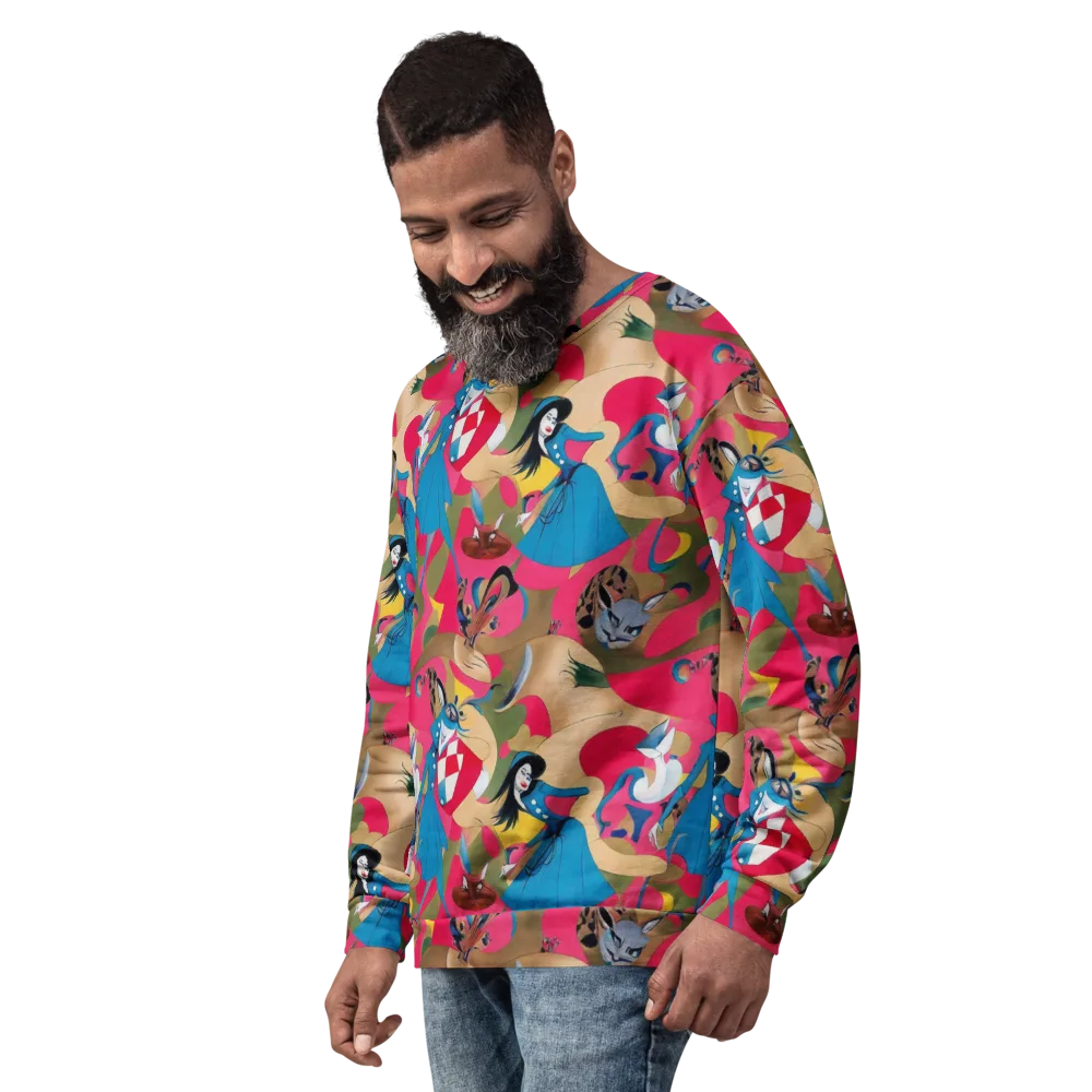Carousel Couture on Sweatshirt — Left Front