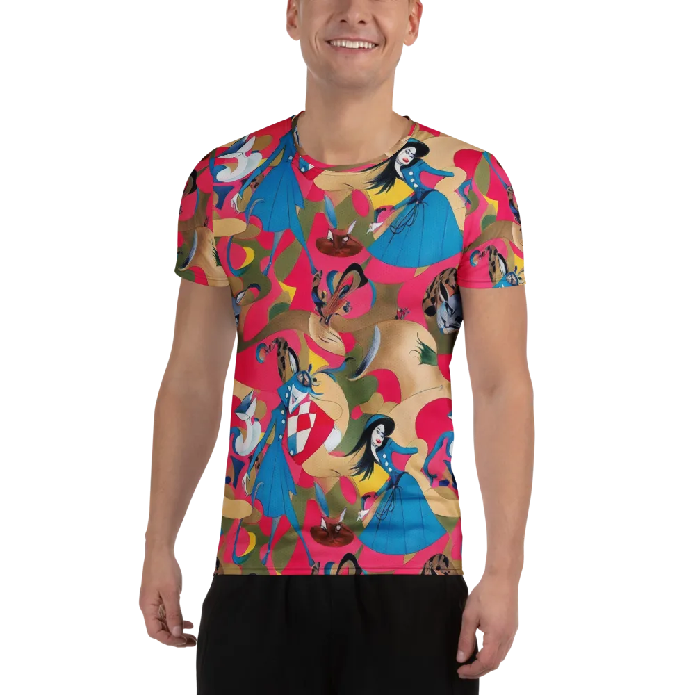 Carousel Couture on Men's Athletic T-Shirt — Front