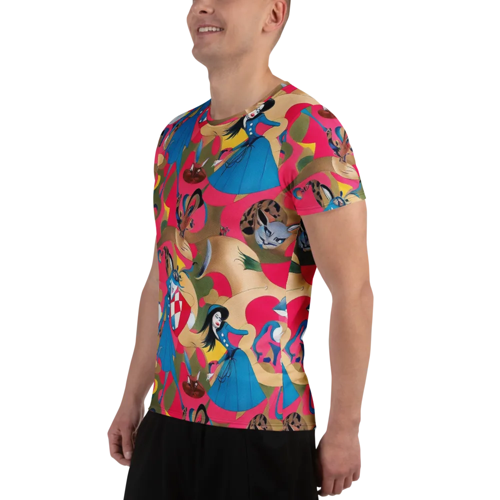 Carousel Couture on Men's Athletic T-Shirt — Left