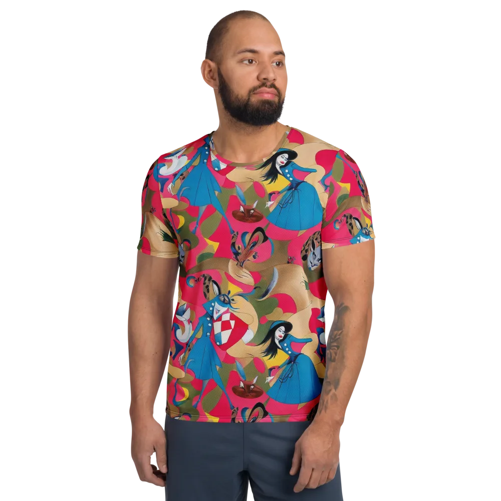 Carousel Couture on Men's Athletic T-Shirt — Front