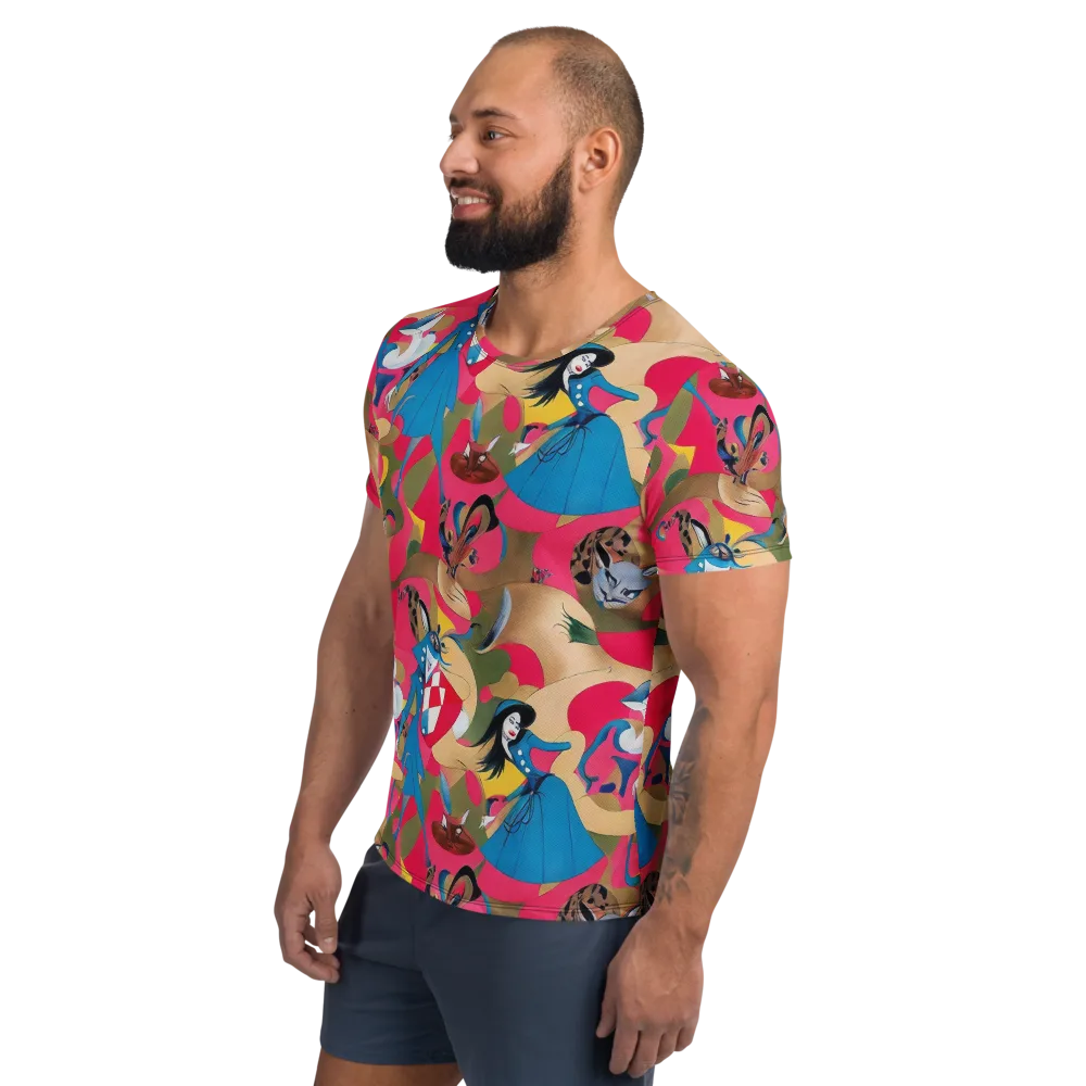 Carousel Couture on Men's Athletic T-Shirt — Left