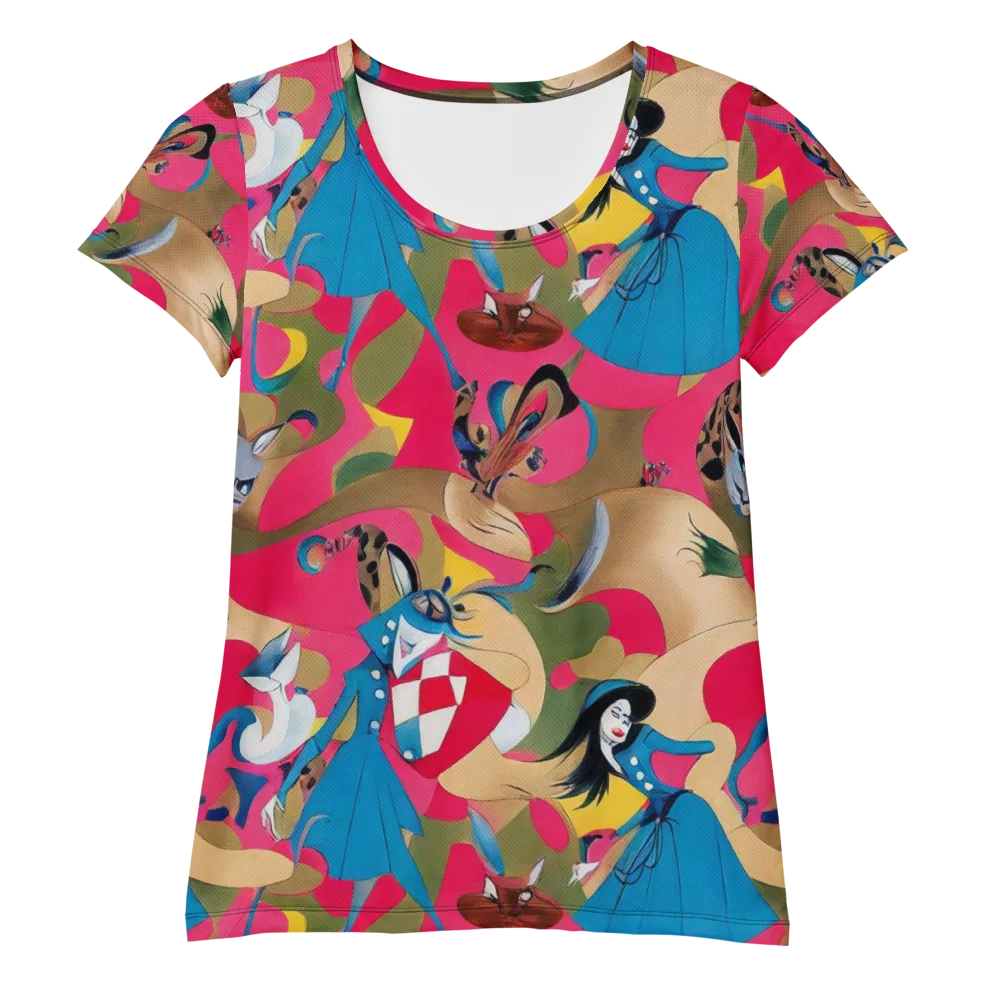 Carousel Couture on Women's Athletic T-Shirt — Front