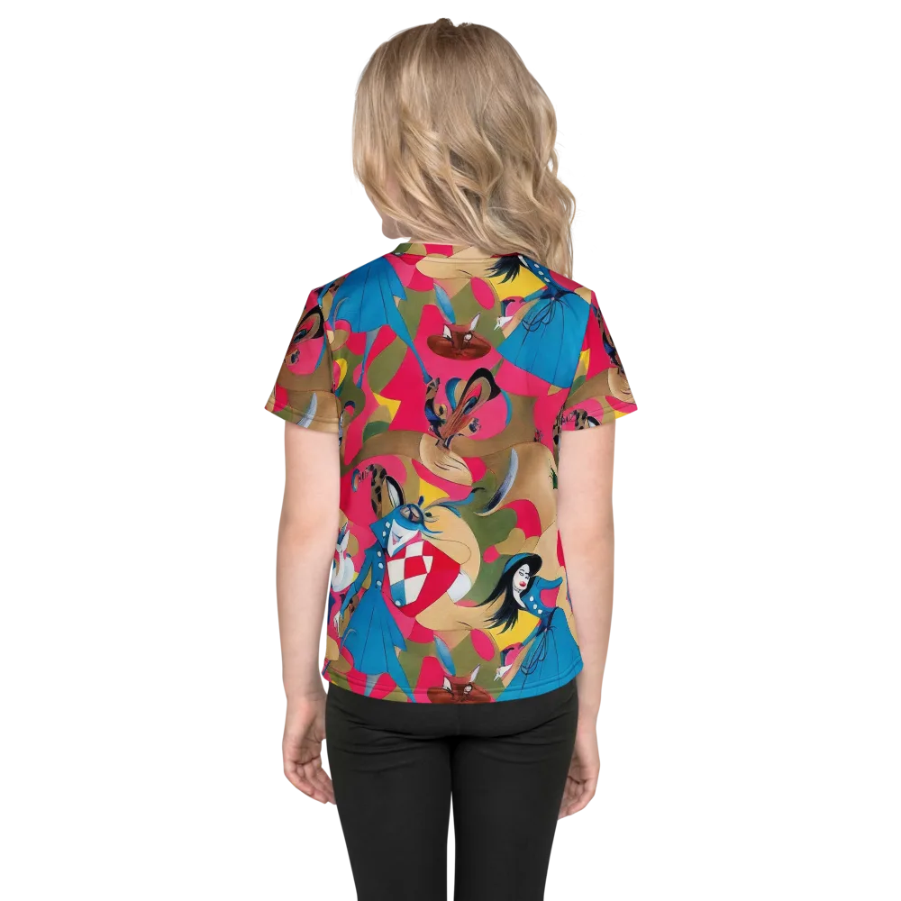 Carousel Couture on Kids Crew Neck T-Shirt — Back