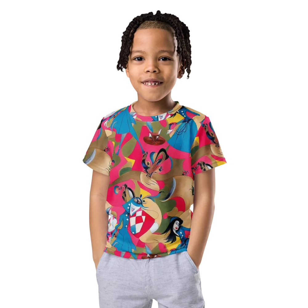 Carousel Couture on Kids Crew Neck T-Shirt — Front