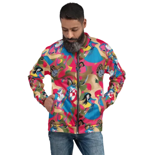 Carousel Couture on a Bomber Jacket