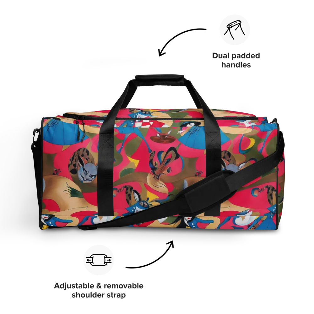 Carousel Couture on Duffle Bag — Front