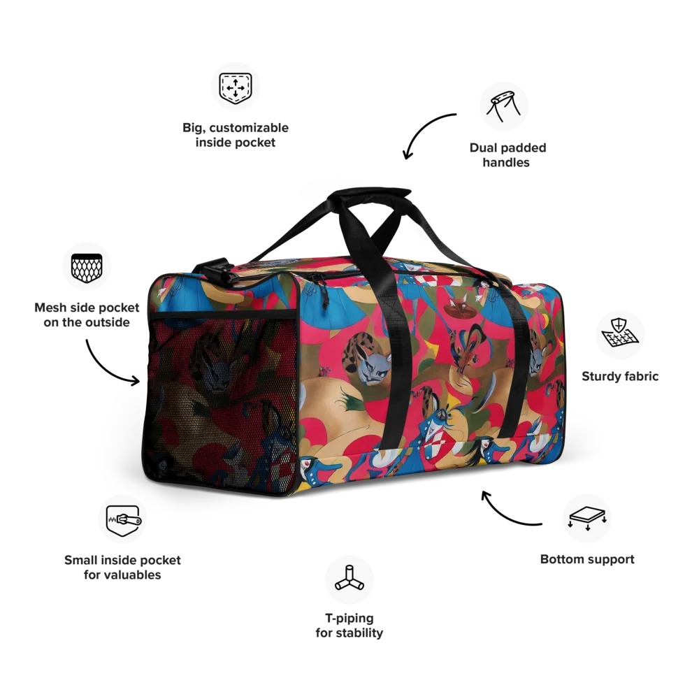 Carousel Couture on Duffle Bag — Right Front
