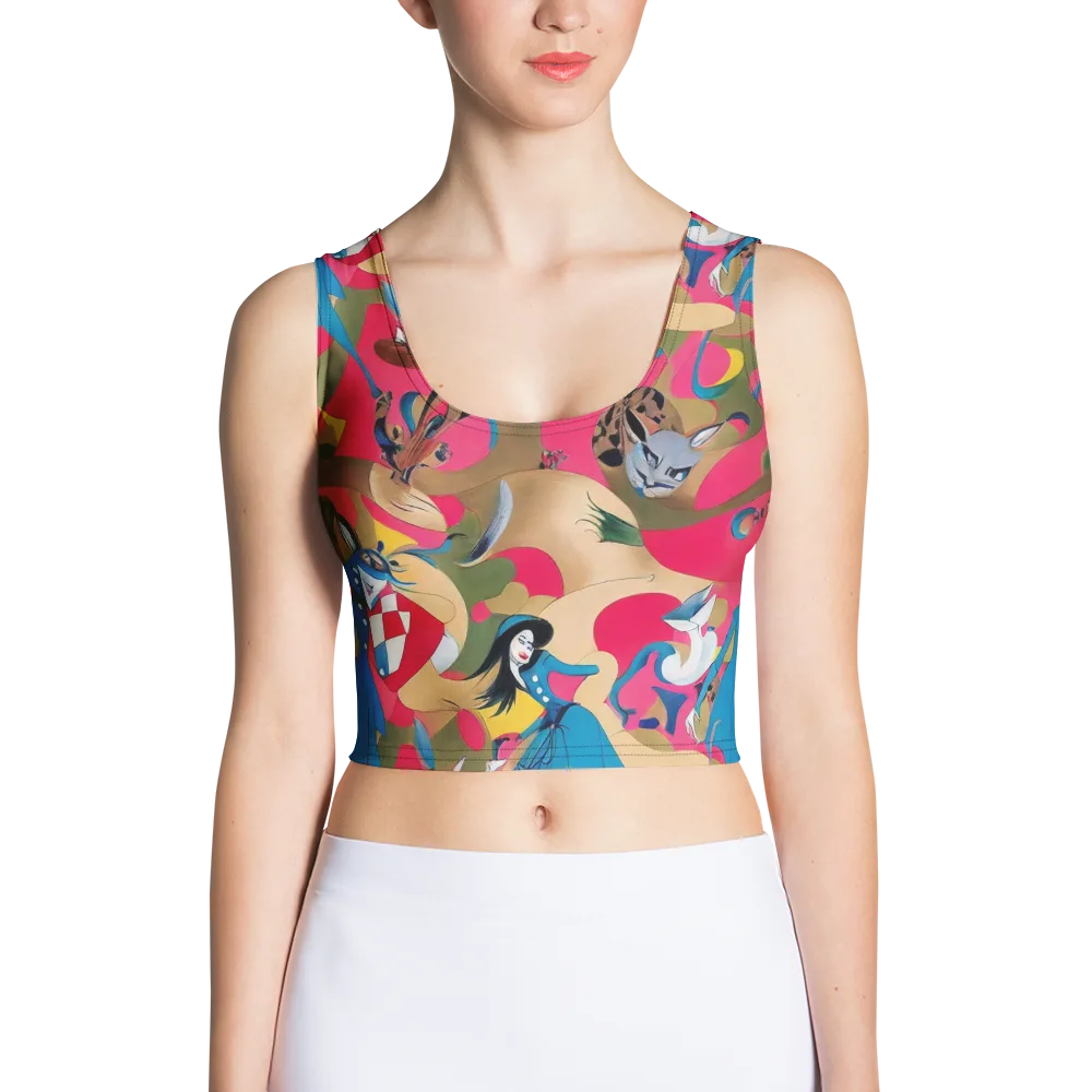 Carousel Couture on Crop Top — Front