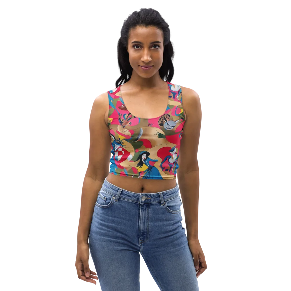 Carousel Couture on Crop Top — Front