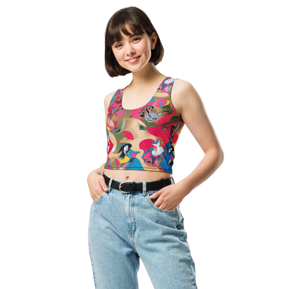 Carousel Couture on Crop Top — Front