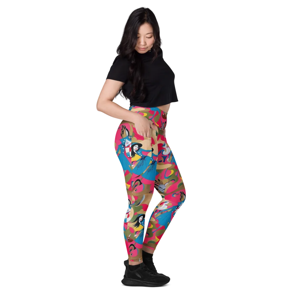 Carousel Couture on Leggings with Pockets — Right