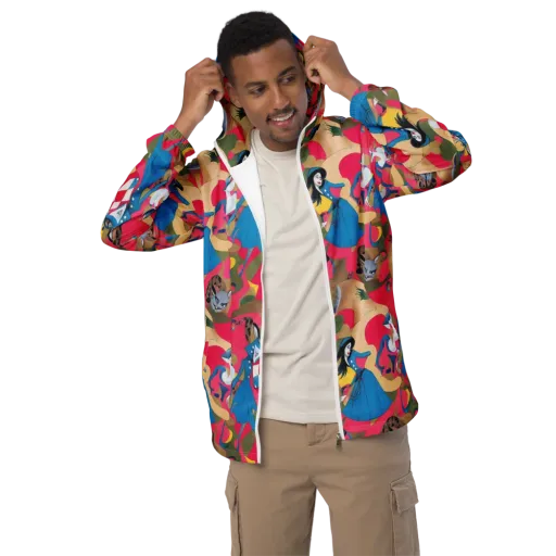 Carousel Couture on a Men's Windbreaker