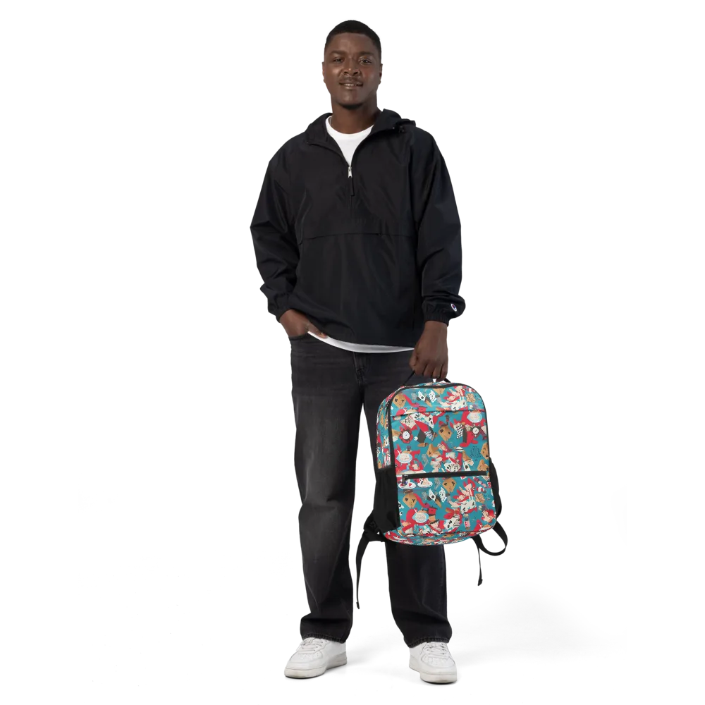 Curiouser Carnival on Utility Backpack — Front