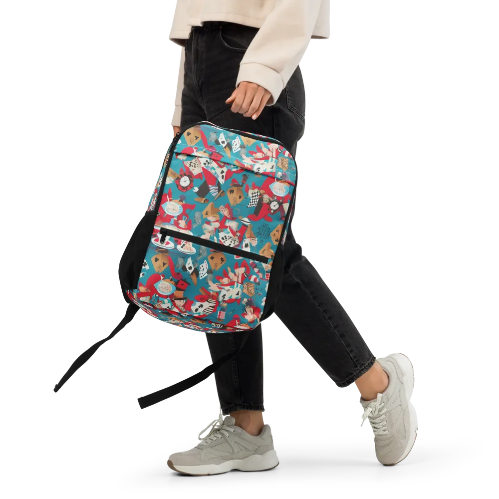 Curiouser Carnival on Utility Backpack — Front