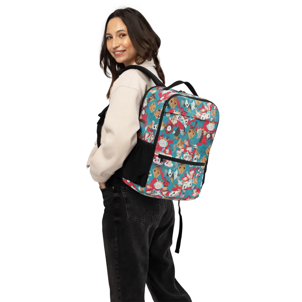 Curiouser Carnival on Utility Backpack — Back