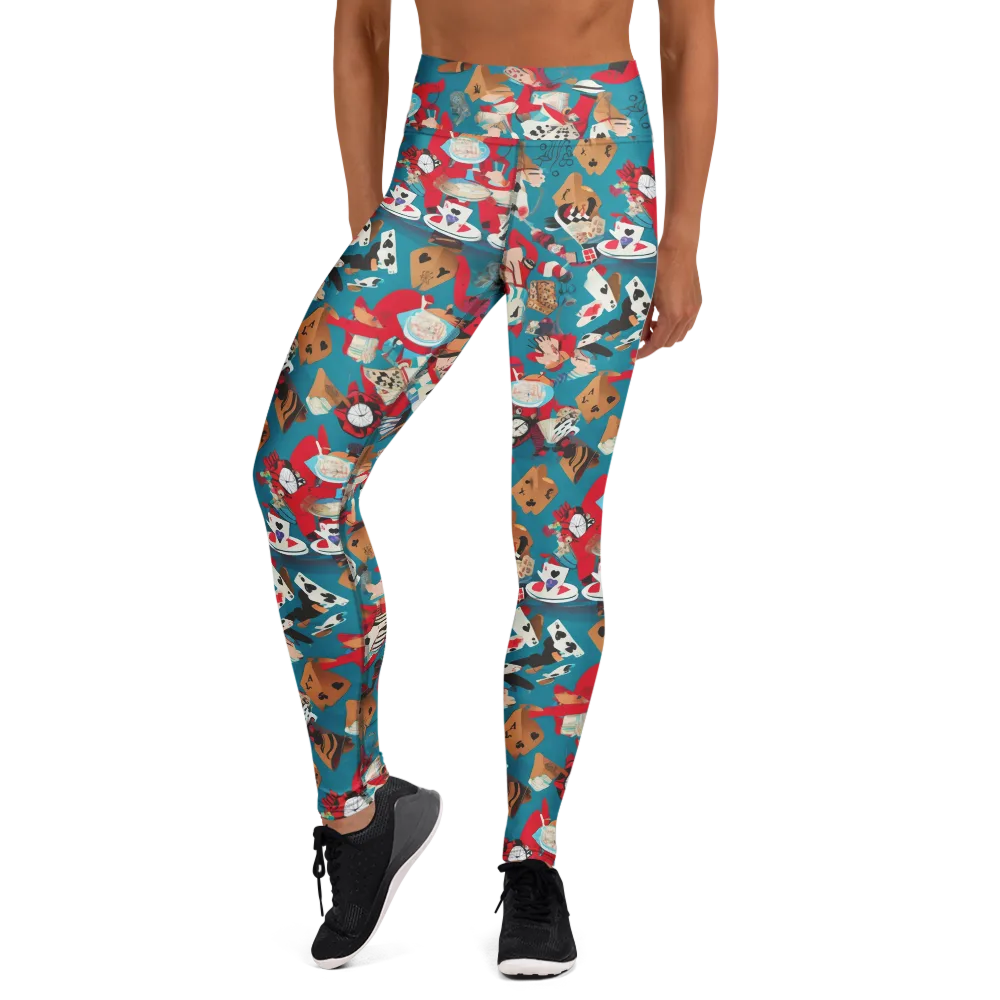 Curiouser Carnival on Yoga Leggings — Front
