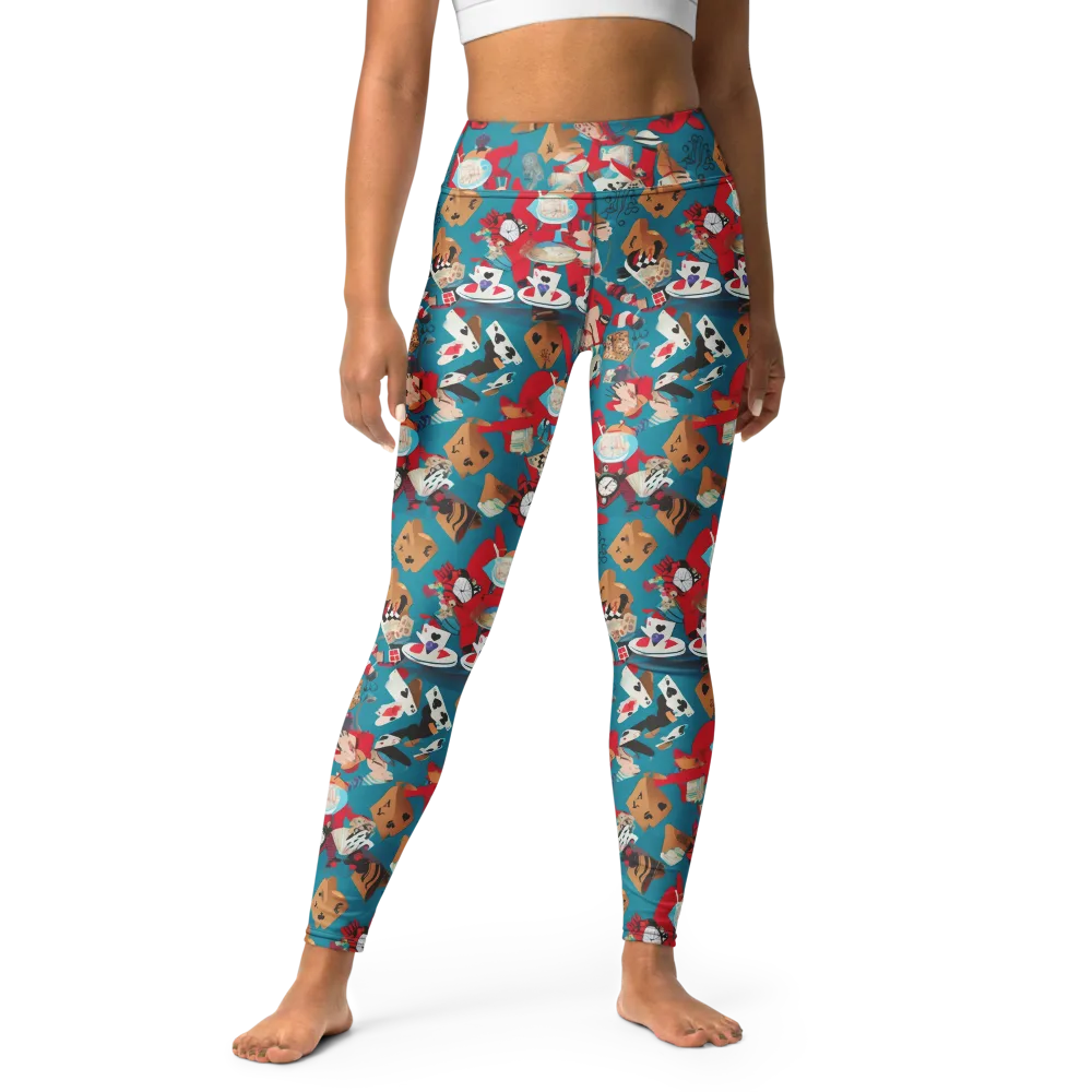 Curiouser Carnival on Yoga Leggings — Front