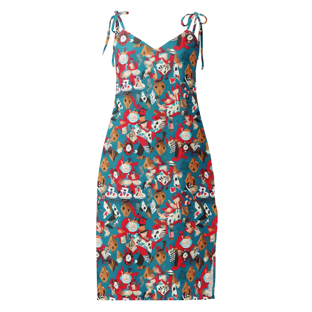 Curiouser Carnival on Slip Dress — Front