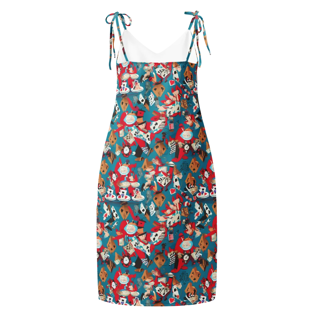Curiouser Carnival on Slip Dress — Back