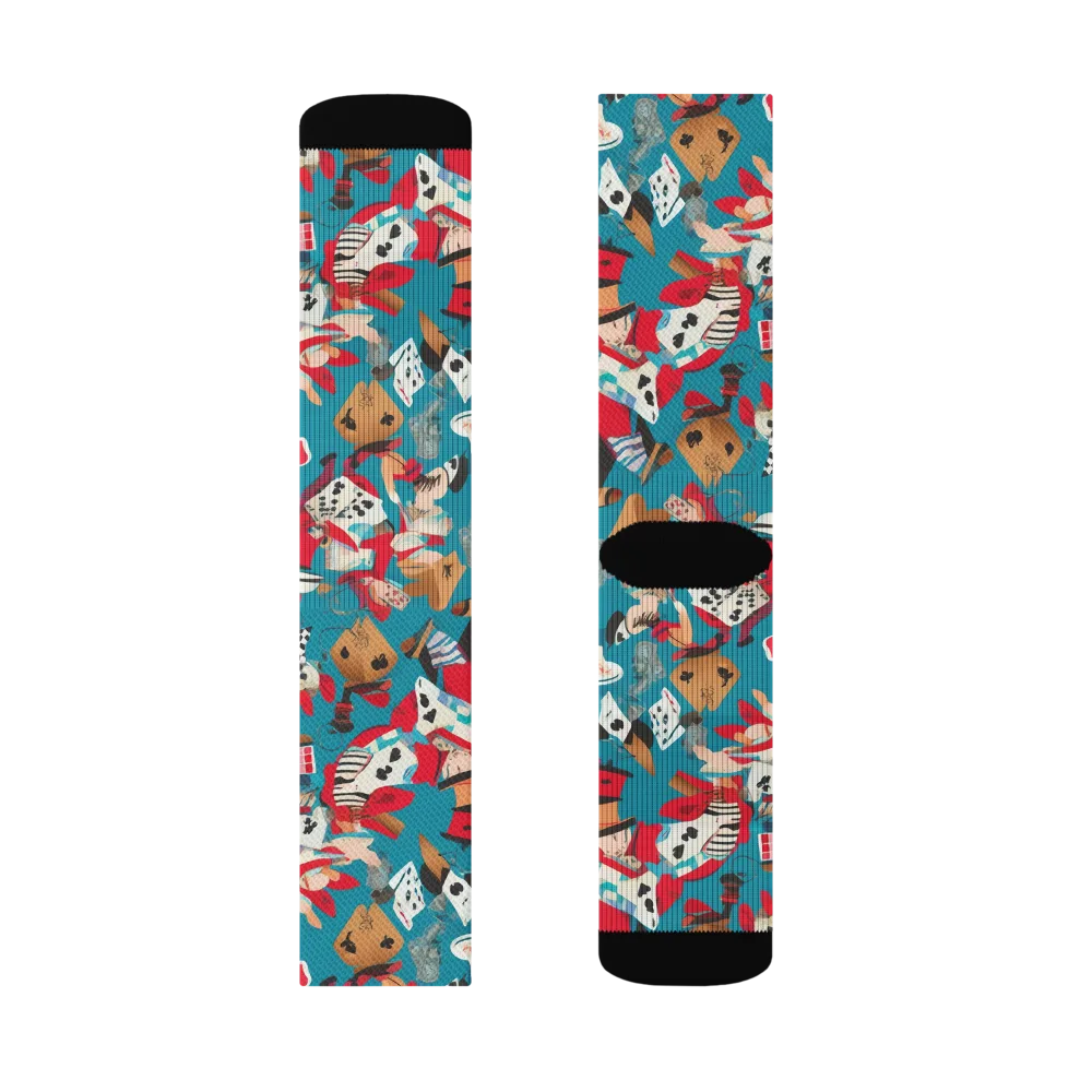 Curiouser Carnival on Socks — Right Sock